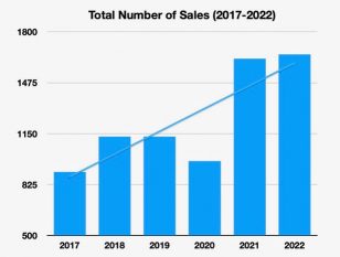 puerto vallarta real estate total number of sales 2017-2022